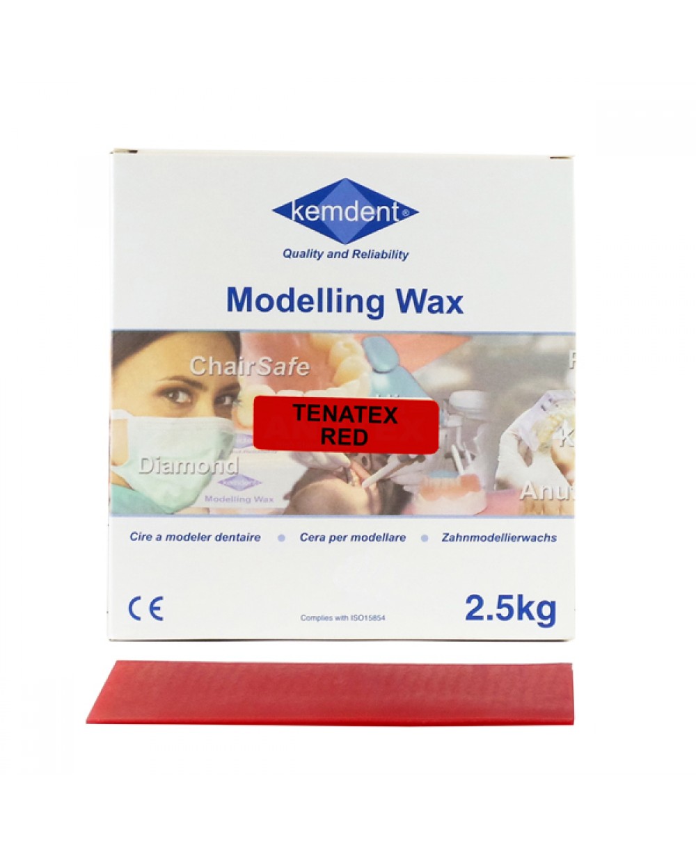 2.5kg Tenatex Modelling Wax Red Modelling Wax Wax Prosthetic