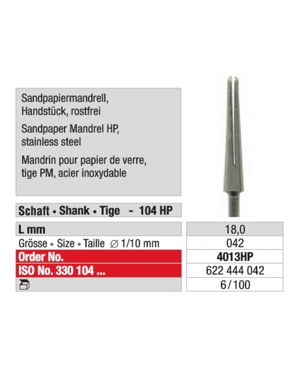 Split Tapered Mandrel Mandrels Rotary Instruments Catalogue