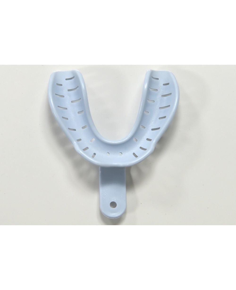 Edentulous Heat Mouldable Impression Trays Medium Lower Blue Pack