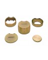 Mestra Brass Flask - Round
