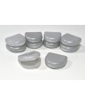 Bracon High Gloss Retainer Boxes - Silver Glitter - Pack of 10