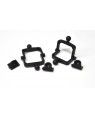 Rainbow Slot Articulators - Black (Pk 100)