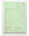 Green Lab / Laboratory Work Tickets / Prescription Forms - Book of 50