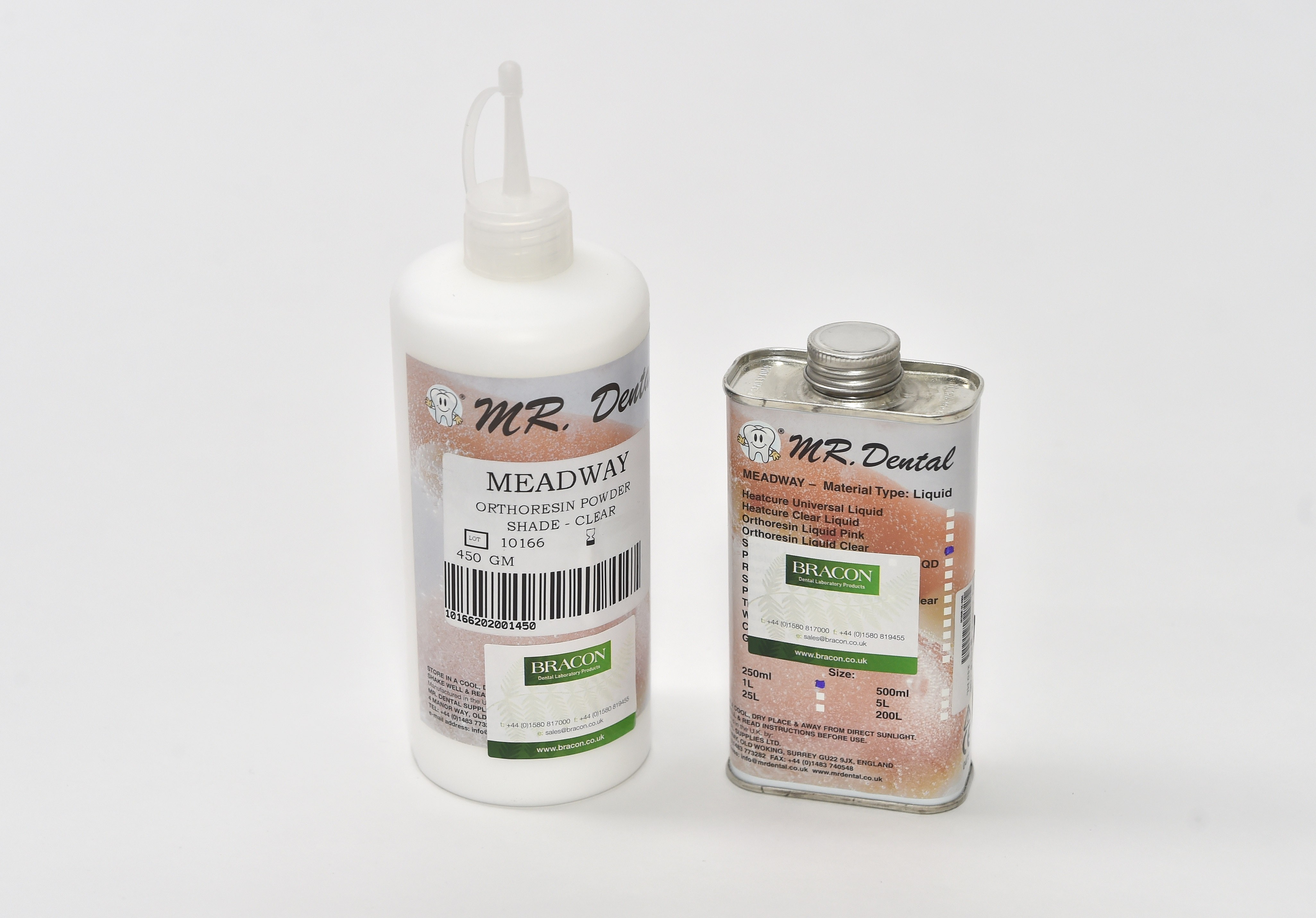 450gm + 250ml Meadway Orthoresin Kit Clear Orthodontic Resin