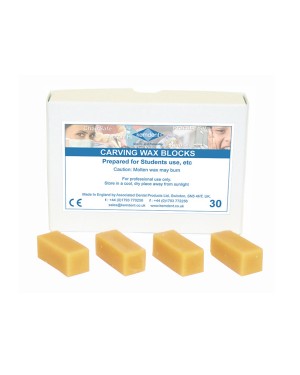 Kemdent Wax Tooth Modelling & Carving Blocks - Box of 30