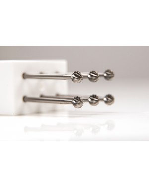 1.8mm Steel Rosehead Burs - Pack of 6