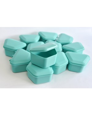 Aqua Denture Boxes - Pk 12