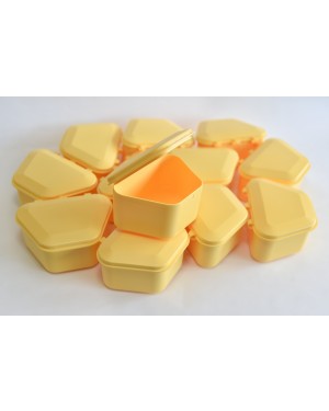 Yellow Denture Boxes - Pk 12