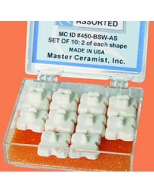 Assorted Balanced Firing Pegs - White (Pk 10)