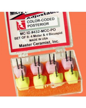 Micro Adjustable Posterior Pegs - Assorted (Pk 8)