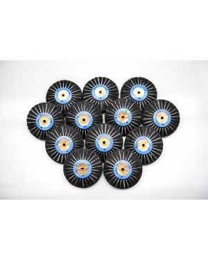 3¼" x 7 row P078 Black Calico Lathe Brushes (Pk 12)