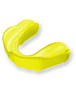 4mm Soft Square Mouthguard Blank - Yellow