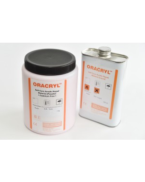 1kg + 500ml Oracryl Cold Cure Kit - Clear Acrylic 