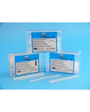 Yeti White Plastic Retentions - 'Y' Shape (Pk 500)