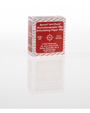 Bausch BK14 40µ Double Sided - Red (15 metres) Articulating Paper