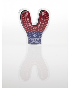 Bausch BK81 40µ Horseshoe - Red/Blue - Articulating Paper
