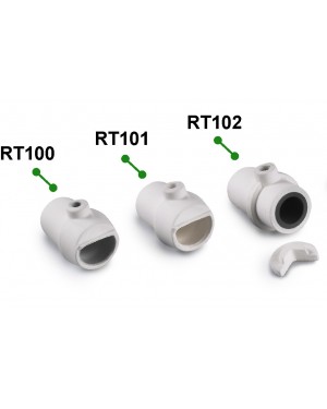 Dentalfarm RT101E Short Spout Ceramic Crucibles for induction casting machines - Pack of 6