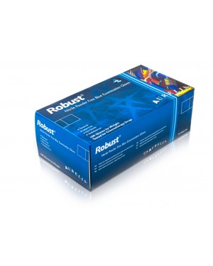 Aurelia ROBUST Heavy Duty Nitrile Gloves - Blue - Size Small - Pack of 100
