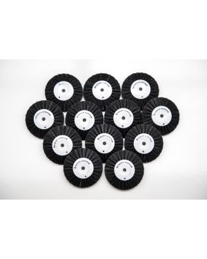 2½" x 3 row P018 Black Lathe Brushes - Pack of 12