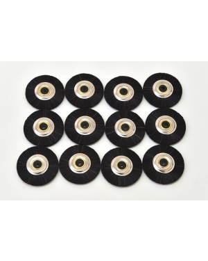 2" MCP001 Black Metal Centred Lathe Brushes - 2" (Pk 12)
