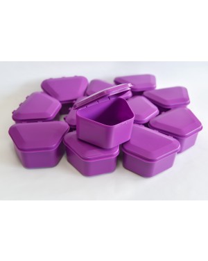 Purple Denture Boxes - Pk 12