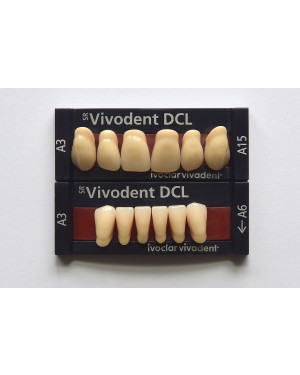 1 X 6 SR Vivodent DCL - Upper Anteriors - Mould A24, Shade B1